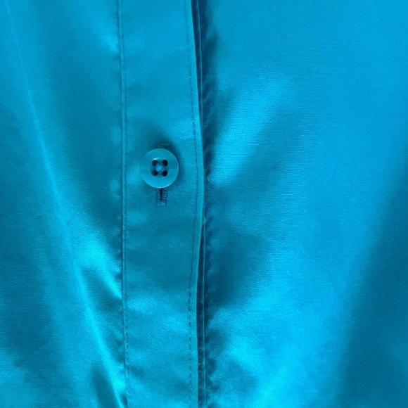 Chicos Turquoise Top sz 1 - Picture 5 of 6